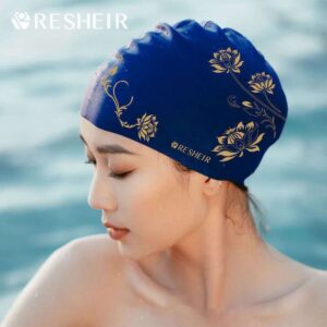 Printed swimming cap
