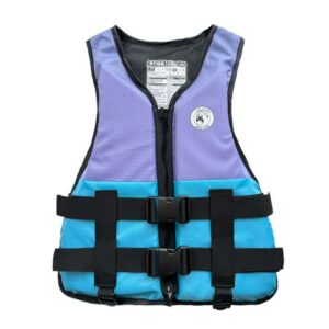 Blue and purple life jacket